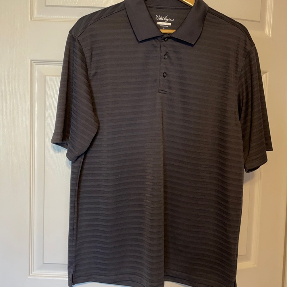 Walter Hagen striped golf shirt. Size M